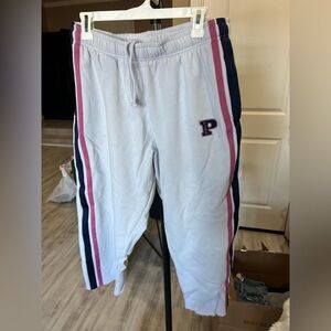PINK Victoria's Secret Light Gray Track Pants